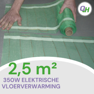 Quickheat-floor basic elektrische vloerverwarming 2,5 meter