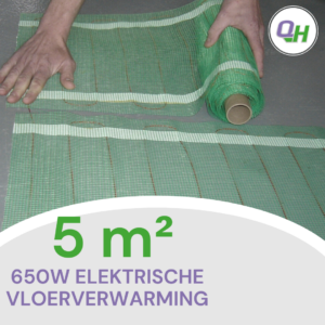 Quickheat-floor elektrische vloerverwarming 5m2 650W