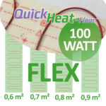 quickheat-floor flex elektrische infrarood vloerverwarming 100W