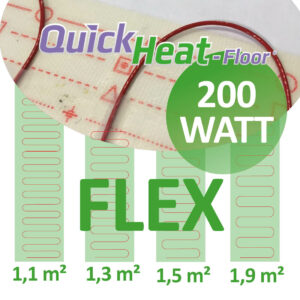 quickheat floor flex elektrische infrarood vloerverwarming 200W