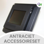 Antraciet accesoireset thermostaat cover en frame